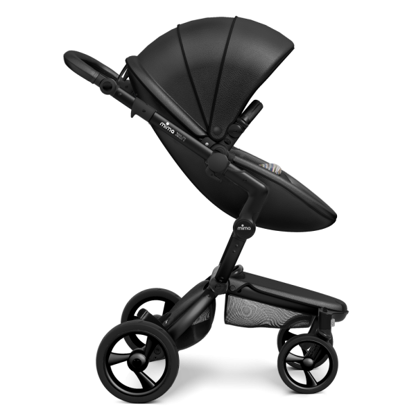 Коляска Mima Xari 3 в 1 Black, Black 3g (Black wheels), Autumn Stripes (хлопок)
