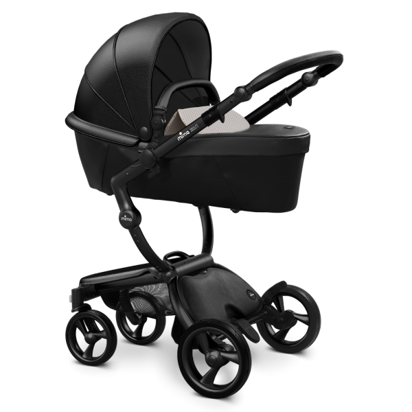 Коляска Mima Xari 3 в 1 Black, Black 3g (Black wheels), Sandy Beige (хлопок)