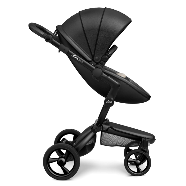 Коляска Mima Xari 3 в 1 Black, Black 3g (Black wheels), Sandy Beige (хлопок)