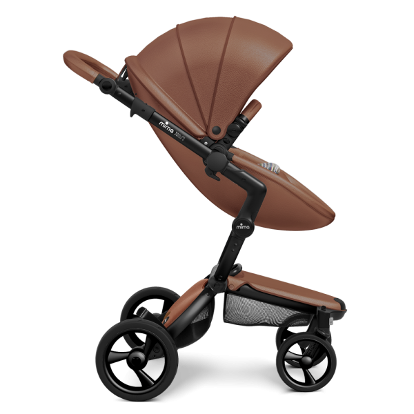 Коляска Mima Xari 3 в 1 Camel, Black 3g (Black wheels), Autumn Stripes (хлопок)