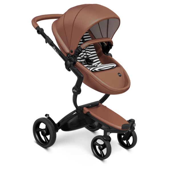 Коляска Mima Xari 2 в 1 Camel, Black 3g (Black wheels), Black and white