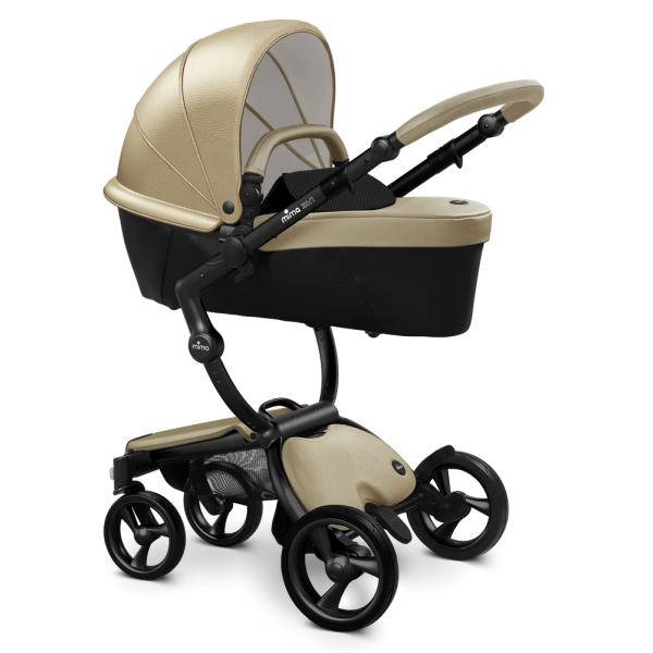 Коляска Mima Xari 2 в 1 Champagne, Black 3g (Black wheels), Black