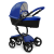 Коляска Mima Xari 2 в 1 Royal blue, Black 3g (Black wheels), Stone White