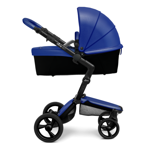 Коляска Mima Xari 2 в 1 Royal blue, Black 3g (Black wheels), Stone White
