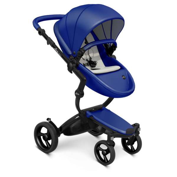 Коляска Mima Xari 2 в 1 Royal blue, Black 3g (Black wheels), Stone White