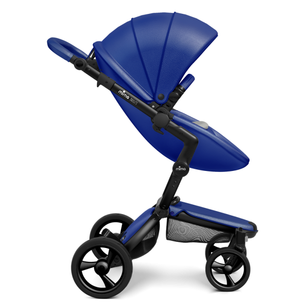 Коляска Mima Xari 2 в 1 Royal blue, Black 3g (Black wheels), Stone White