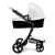 Коляска Mima Xari 3 в 1 Snow white, Black 3g (Black wheels), Black