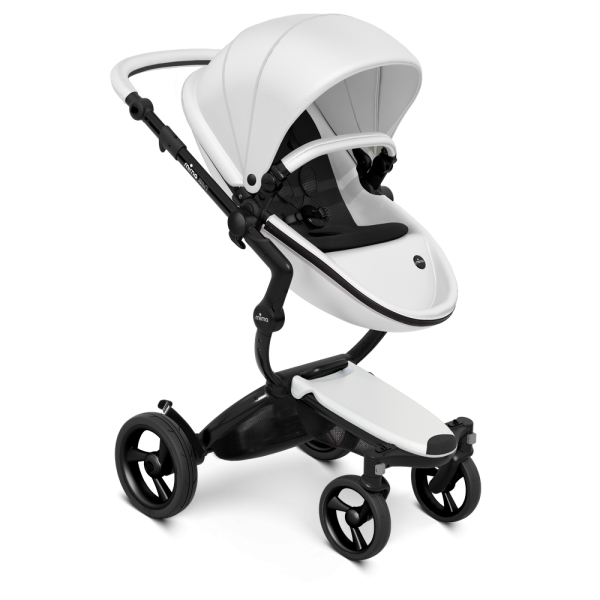 Коляска Mima Xari 3 в 1 Snow white, Black 3g (Black wheels), Black