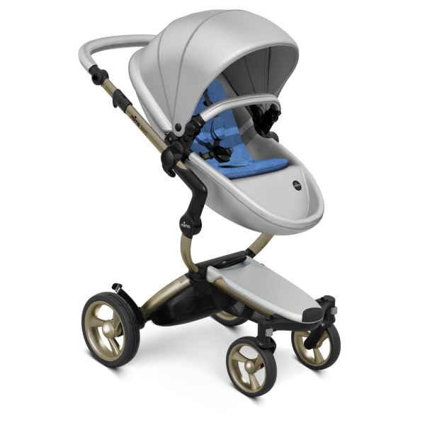 Коляска Mima Xari 3 в 1 Argento, Champagne, Denim Blue