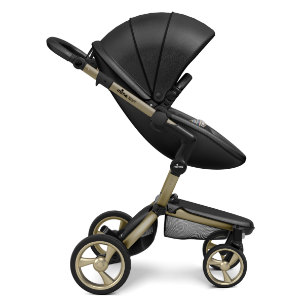 Коляска Mima Xari 2 в 1 Black, Champagne, Autumn Stripes