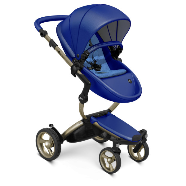 Коляска Mima Xari 2 в 1 Royal blue, Champagne, Denim Blue
