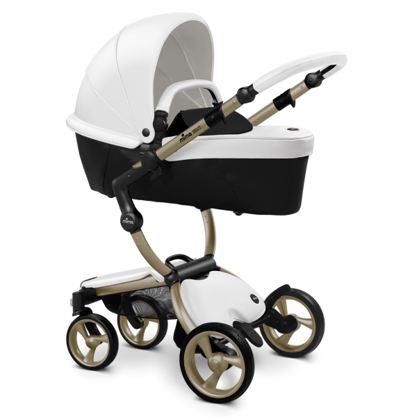 Коляска Mima Xari 3 в 1 Snow white, Champagne, Black