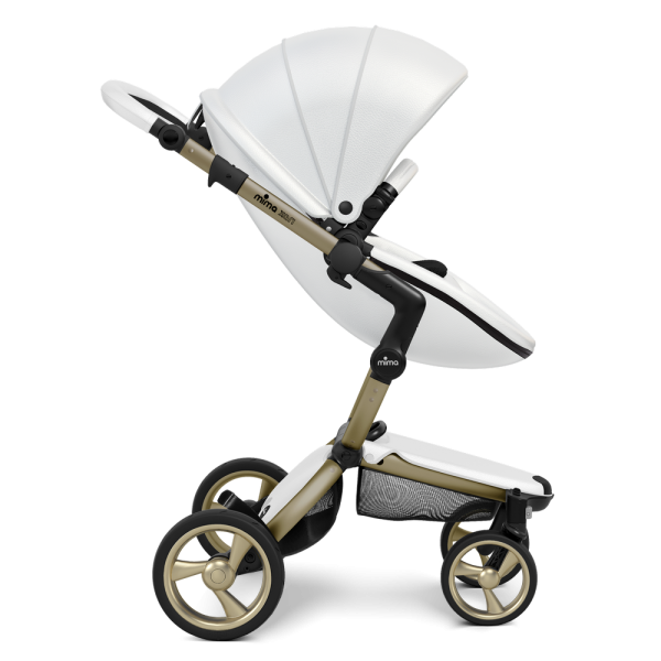 Коляска Mima Xari 3 в 1 Snow white, Champagne, Black