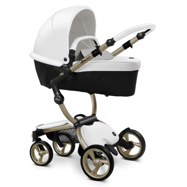 Коляска Mima Xari 3 в 1 Snow white, Champagne, Stone White
