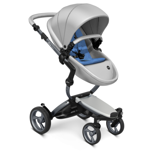 Коляска Mima Xari 3 в 1 Argento, Graphite 3g, Denim Blue