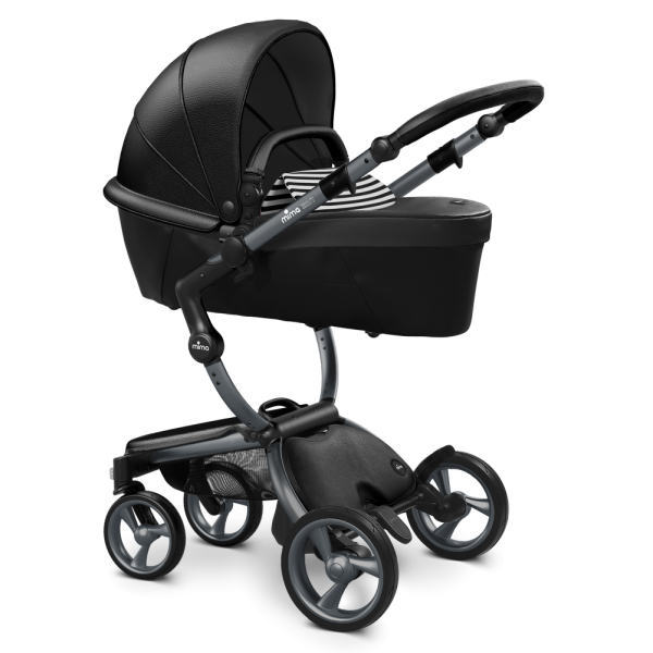 Коляска Mima Xari 2 в 1 Black, Graphite 3g, Black and white