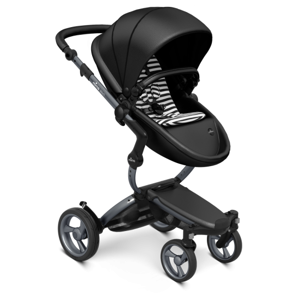 Коляска Mima Xari 2 в 1 Black, Graphite 3g, Black and white