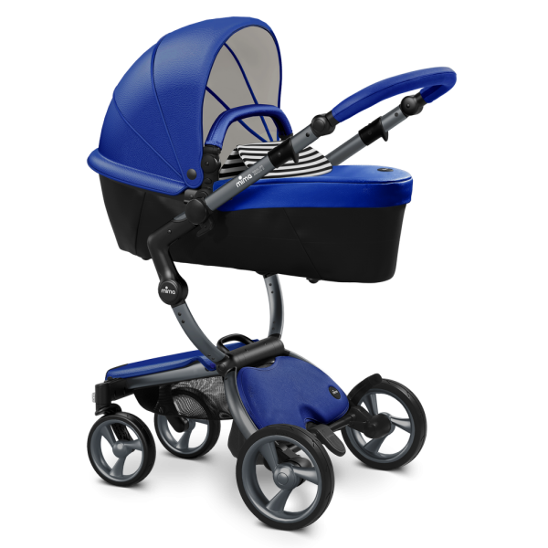 Коляска Mima Xari 3 в 1 Royal blue, Graphite 3g, Black and white