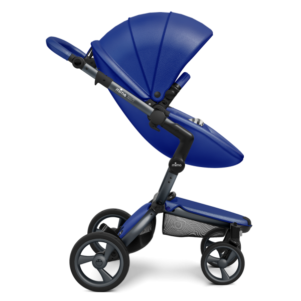 Коляска Mima Xari 3 в 1 Royal blue, Graphite 3g, Black and white