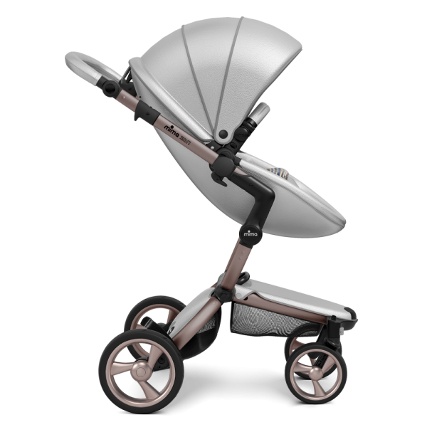 Коляска Mima Xari 3 в 1 Argento, Rose gold 3g, Autumn Stripes