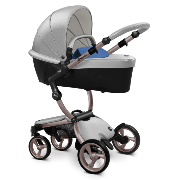 Коляска Mima Xari 3 в 1 Argento, Rose gold 3g, Denim Blue