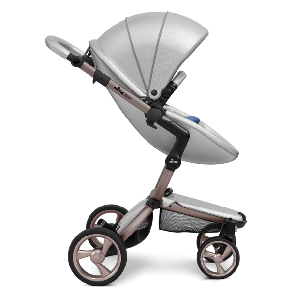 Коляска Mima Xari 3 в 1 Argento, Rose gold 3g, Denim Blue