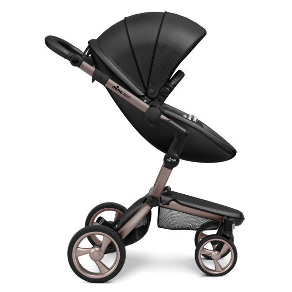 Коляска Mima Xari 2 в 1 Black, Rose gold 3g, Black and white