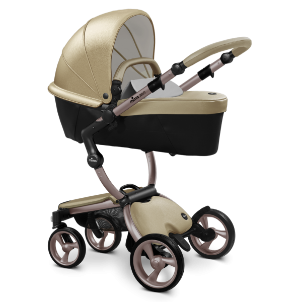 Коляска Mima Xari 2 в 1 Champagne, Rose gold 3g, Stone White