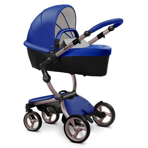 Коляска Mima Xari 3 в 1 Royal blue, Rose gold 3g, Stone White