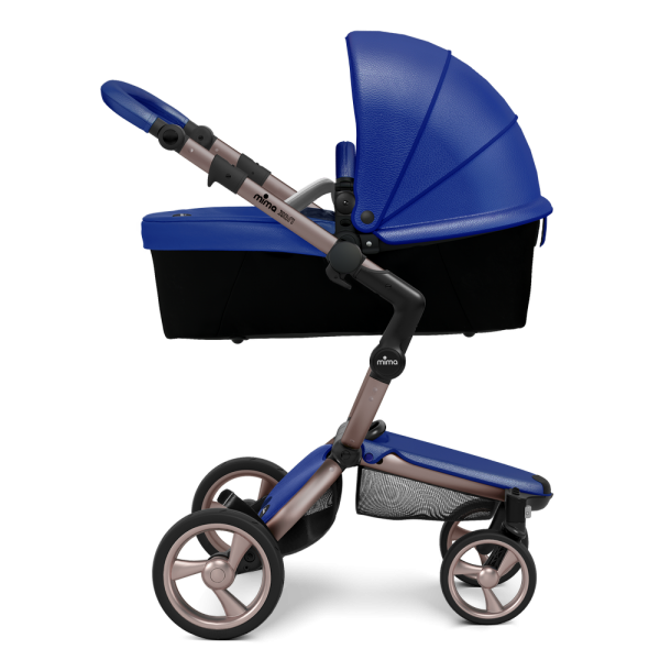 Коляска Mima Xari 3 в 1 Royal blue, Rose gold 3g, Stone White