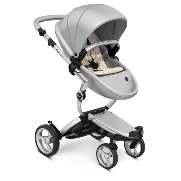 Коляска Mima Xari 3 в 1 Argento, Silver 3g, Sandy Beige