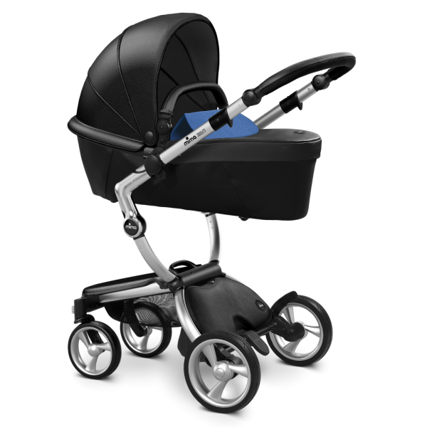 Коляска Mima Xari 2 в 1 Black, Silver 3g, Denim Blue