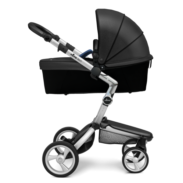 Коляска Mima Xari 2 в 1 Black, Silver 3g, Denim Blue