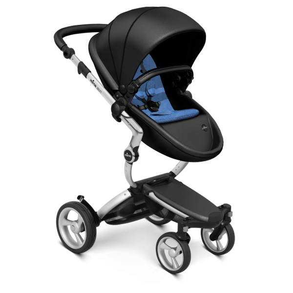 Коляска Mima Xari 2 в 1 Black, Silver 3g, Denim Blue