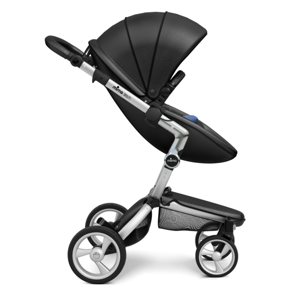 Коляска Mima Xari 2 в 1 Black, Silver 3g, Denim Blue