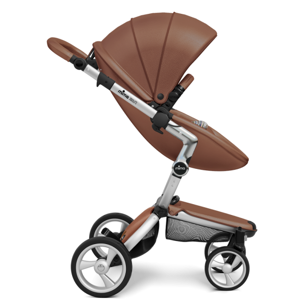 Коляска Mima Xari 2 в 1 Camel, Silver 3g, Autumn Stripes