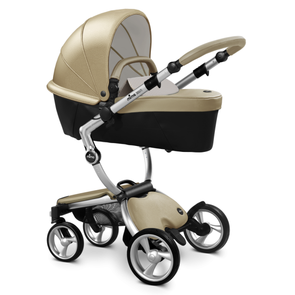 Коляска Mima Xari 3 в 1 Champagne, Silver 3g, Sandy Beige