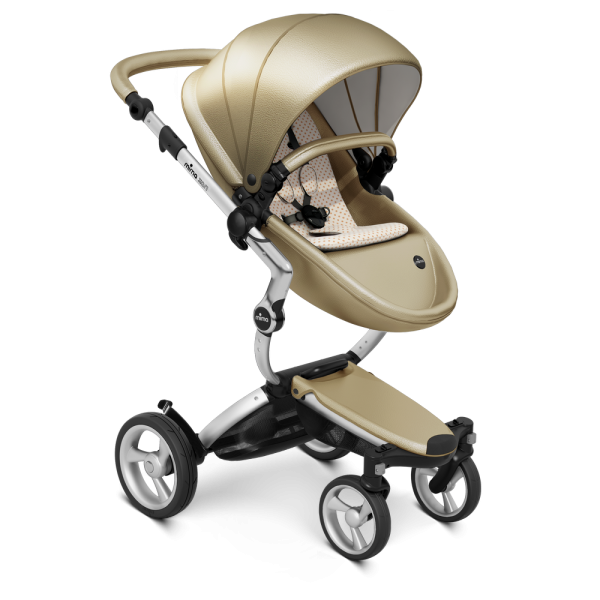 Коляска Mima Xari 3 в 1 Champagne, Silver 3g, Sandy Beige