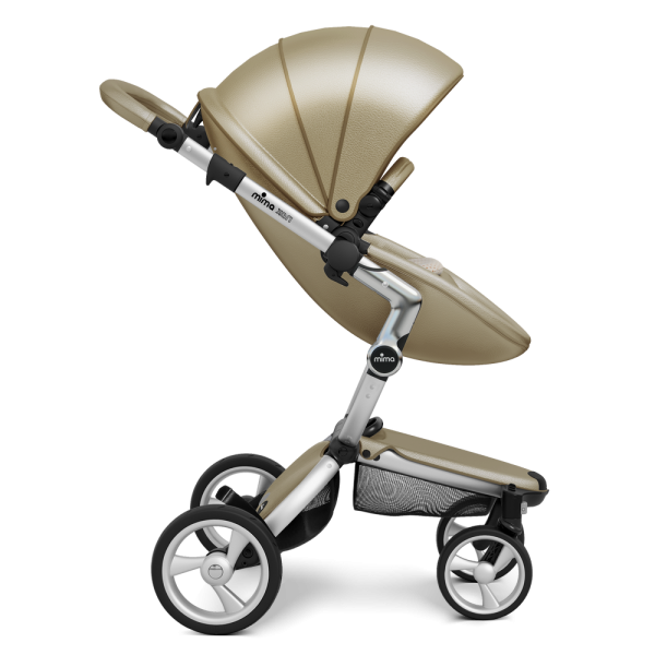 Коляска Mima Xari 3 в 1 Champagne, Silver 3g, Sandy Beige