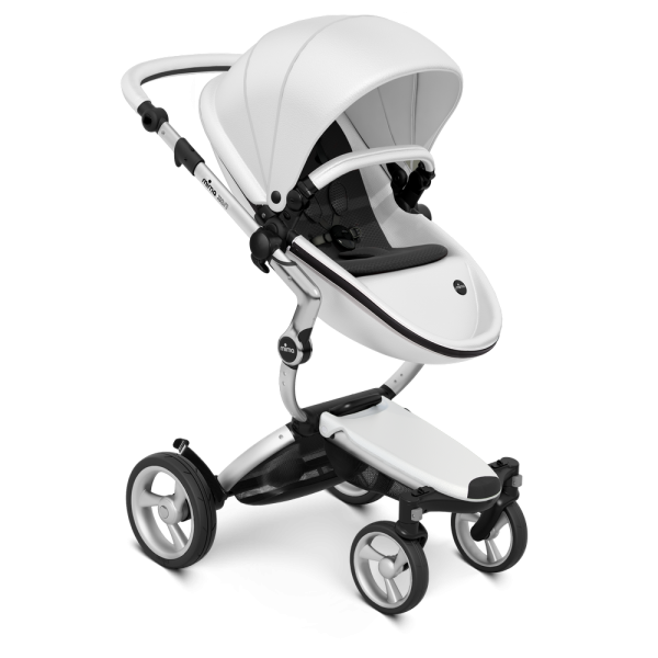 Коляска Mima Xari 3 в 1 Snow white, Silver 3g, Black