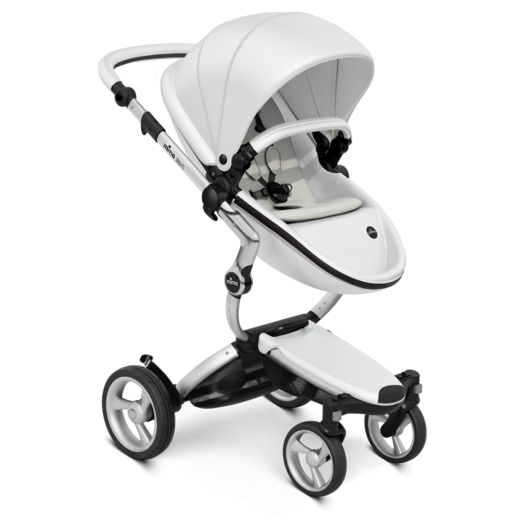Коляска Mima Xari 3 в 1 Snow white, Silver 3g, Stone White
